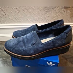 Womens Clarks Sky Wedge Slip On